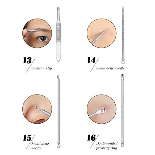 Zestaw do strzyżenia paznokci 23 szt./Zestaw do manicure Pedicure Zestaw klipsów do paznokci Zestaw do brwi do manicure do manicure Pedicure (kolor : niebieski)
