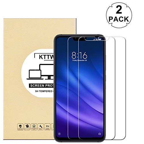[2 Pack] Xiaomi Mi 8 Lite Screen Protector Glass, KTtwo 9H Hardness Tempered Glass Anti-Scratch Bubble-Free Screen Protector for Xiaomi Mi 8 Lite/Redmi Note 6/Xiaomi 8X
