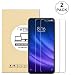 [2 Pack] Xiaomi Mi 8 Lite Screen Protector Glass, KTtwo 9H Hardness Tempered Glass Anti-Scratch Bubble-Free Screen Protector for Redmi Note 6/Xiaomi 8X