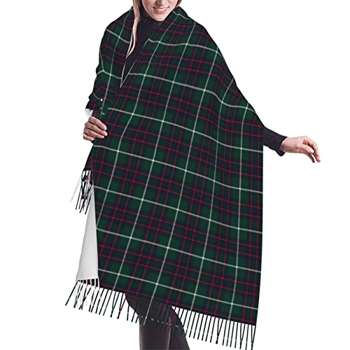 Winter Warm Wrap Shawl Modern Tartan Of The Scottish Clan Nesbitt Print Scarves Blanket Scarf For Women Men