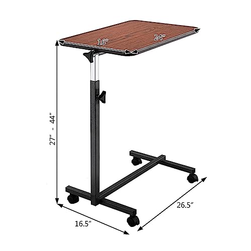 Bureau debout mobile et table de chevet relevable en acier - 4