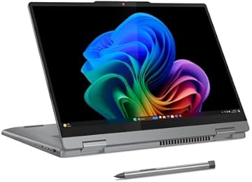 Lenovo IdeaPad 5X 2-in-1 Copilot+ Extra-Long Battery Life 14" WUXGA FHD+ OLED Touch Display 16GB Memory 512GB Storage Snapdragon X Plus 8-core Processor Windows 11 Home, Pen Included, Luna Gray