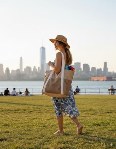 F-color Waterproof Beach Tote