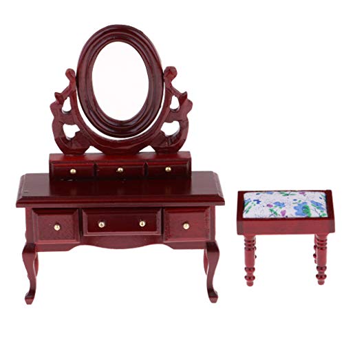 WODENY Juego de Mesa de tocador para niños Tocador para niños Cómoda y