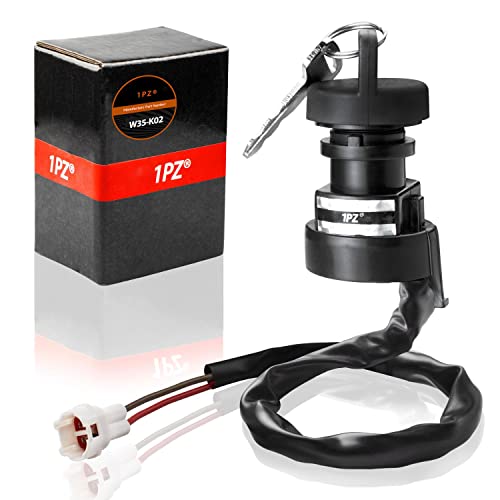 1PZ W35-K02 Ignition Switch w/Keys Replacement for Yamaha Raptor Warrior 350 Grizzly Bruin 350 Raptor 250 660R 700 Breeze Grizzly 125 Banshee 350 Wolverine YFM350X ATV 5LP-82510-00-00
