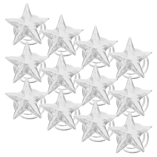NIYANGLE Horquillas en Espiral Forma de Estrella Plateada, 12 Pinzas Pelo Pequeñas para Mujer, Accesorio para Cabello Fino y Uso Diario en Oficina y Fiestas