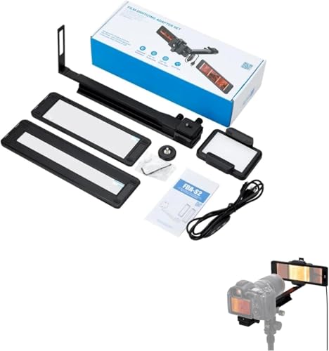 Kit de adaptador de digitalización de película para digitalizador digital de película negativa de 35 mm y 120 mm, digitalizador de película deslizante ajustable con retroiluminación LED, trípode Arca