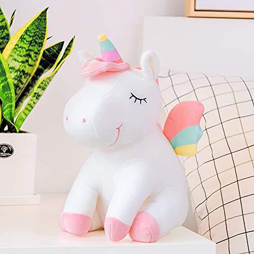 Lazada Unicorn Stuffed Animal Plush Toys Girls Gifts With Rainbow Wings White 12 Inches… #TOP1