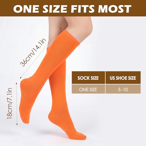 Image of American Trends Womens Athletic Knee High Socks Outdoor Sport Thigh High Stockings Casual Stripes Tube Socks