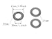 2 Sets AXK3047 Thrust Needle Roller Bearings with 4 Washers，Thrust Bearing ID30mm OD47mm，2mm Width；Industrial Bearing for Automotive Robot Industrial Equipment Etc, AXK3047+2AS