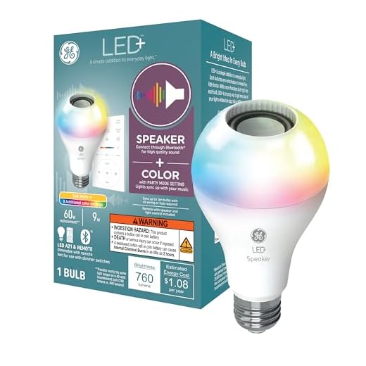 GE LED+ Bluetooth Speaker Light Bulb