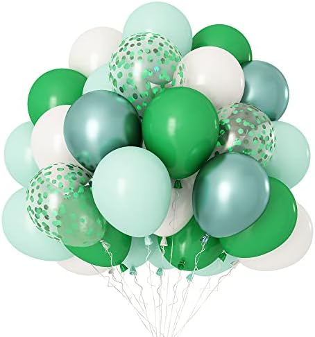 Balloons Purple White, Pack of 50 12 inch White Purple Metallic Confetti Latex Balloon Macarone Balloons for Birthday Wedding Halloween Anniversaries Carnival Graduation Baby Shower Party Decoration