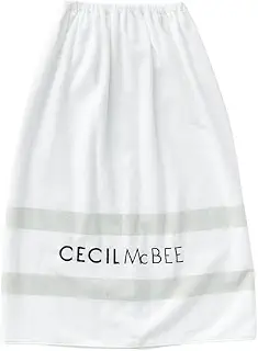 CECIL Mc BEE セシルマクビー ラップタオル プールタオル バスタオル 巻きタオル 大判タオル おしゃれ 綿100% キッズ 女の子(刺繍ホワイト,80cm)