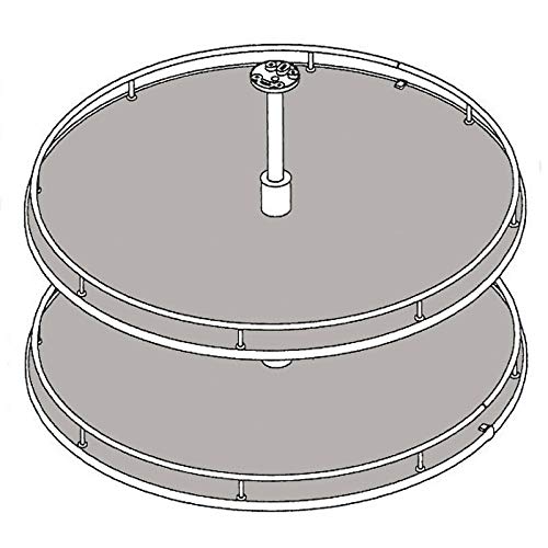 INOXA INDUSTRIE Tourniquet Rond 705 mm Blanc Fil chromé pour Caisson 800 x 800 mm