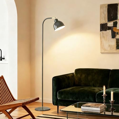 Lampadaire moderne dimmable 3 couleurs avec abat-jour réglable pour le salon et bureau