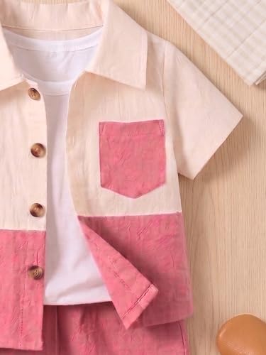Image of URBAN OX Stylish Boys Co ords Dress Set | Printed Shirts and Shorts for Kids Clothes
