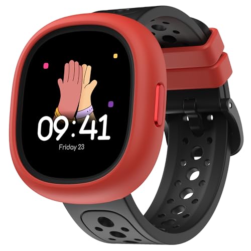 Image of Noise Junior Champ 3 Smart Watch for Kids | 3-in-1 Look with 2 Switchable Bumpers, in-Built Learning Hub, Habit Builder, Exam & School Mode, SOS, 100+ Cloud Faces, Parental Control (Black Blaze)