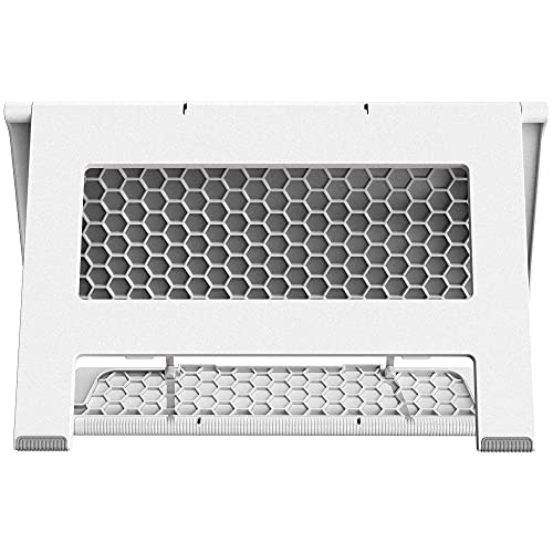 Readaeer Portable Book Stand Free Angle Adjustable Book Holder For Thick Textbook Collapsible Lightweight Book Rest (White) #TOP5