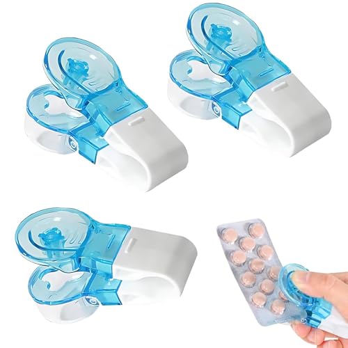 Lot de 3 presse-pilules, séparateur de comprimés pour dosage de médicaments, séparateur efficace de comprimés pour une dose précise