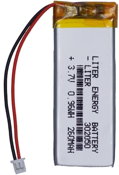 Batería recargable 302050 del polímero de iones de litio de la batería 260mAh de 3.7V Lipo con el conector de JST 4.1 ft m