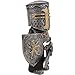 Adove Knight Garden Gnome Guard Figurines, Resin Medieval Knight Armor Gothic Statue Funny Military Ornaments Outdoor(Knight-jianke)