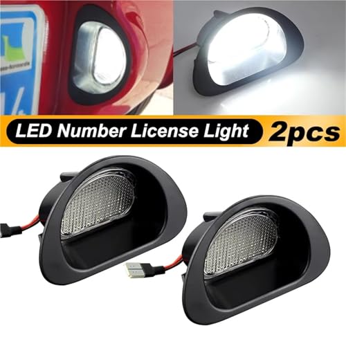 Luces LED para matrícula Citroen C1 MK1 de 2005 a 2013 con bombilla trasera de recambio OEM 6340E2 7