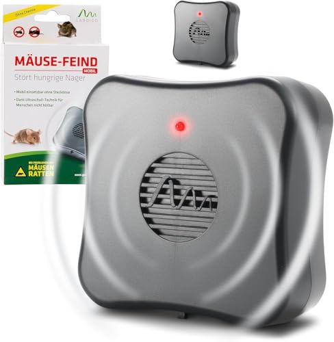 Gardigo® 2 Unidades Repelente Ratones Ultrasónico, Ahuyentador Ratones, Repelente Ratas y Ratones | Alcance 40m² | Ahuyentador Roedores Ultrasonido contra Ratones, Ahuyentador de Ratas, Anti Ratones