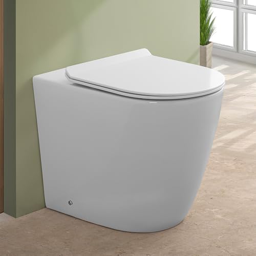 Wc Rialzato Rimless COMFORT con Sedile Soft-Close e sgancio rapido