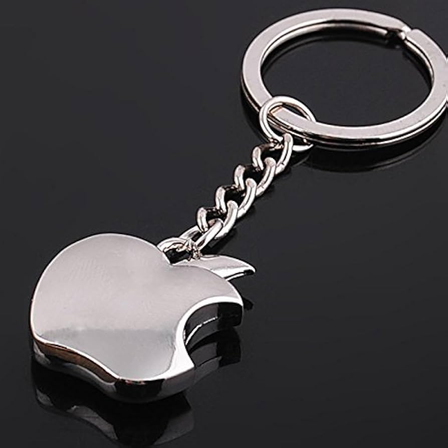 アップル　apple レア　ノベルティ　キーホルダー Amazon.co.jp: 新しい到着ノベルティ土産メタルアップルキー