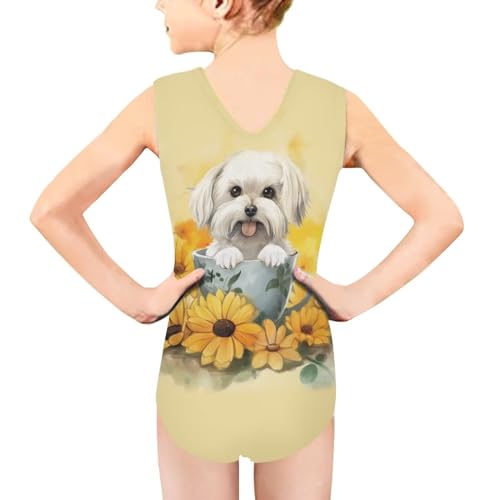 SEANATIVE Kids Toddler Soft Beach Sport Swimsuit Girls One Piece Bathing Suit Cute Swimwear Size 3-14 Years3