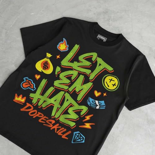 Image of DopeSkill Graphic Tee Streetwear Hip Hop Hypebeast Unisex T-Shirt Sneaker Colour Matching Shirts Inspired Motivation Quotes