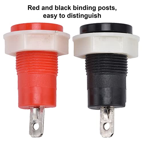 10 Paare Sicherheitsbindungen (rot + schwarz), 32A -Messingterminal mit 4 mm Bananenstopfenbuchse, 12 mm Montageloch für Stromversorgungs- / Testgeräte