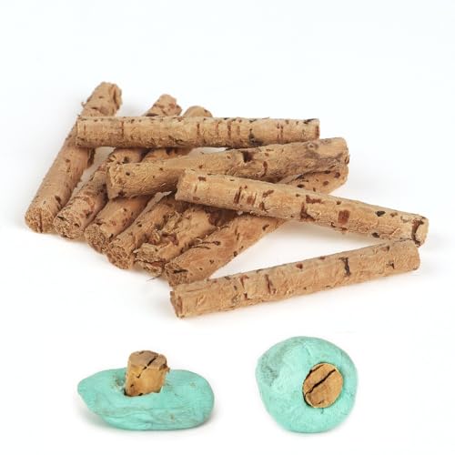 Set de 10 piezas de cañas de corcho para pesca de carpa miniatura 1
