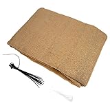 LIOOBO Sonnensegel 1 Set UV- Block Quadratisch Sonnensegel Vordach Markise Unterstand Stoff Tuch Sichtschutz für Terrasse Hinterhof Rasen Garten Outdoor- Aktivitäten Beige