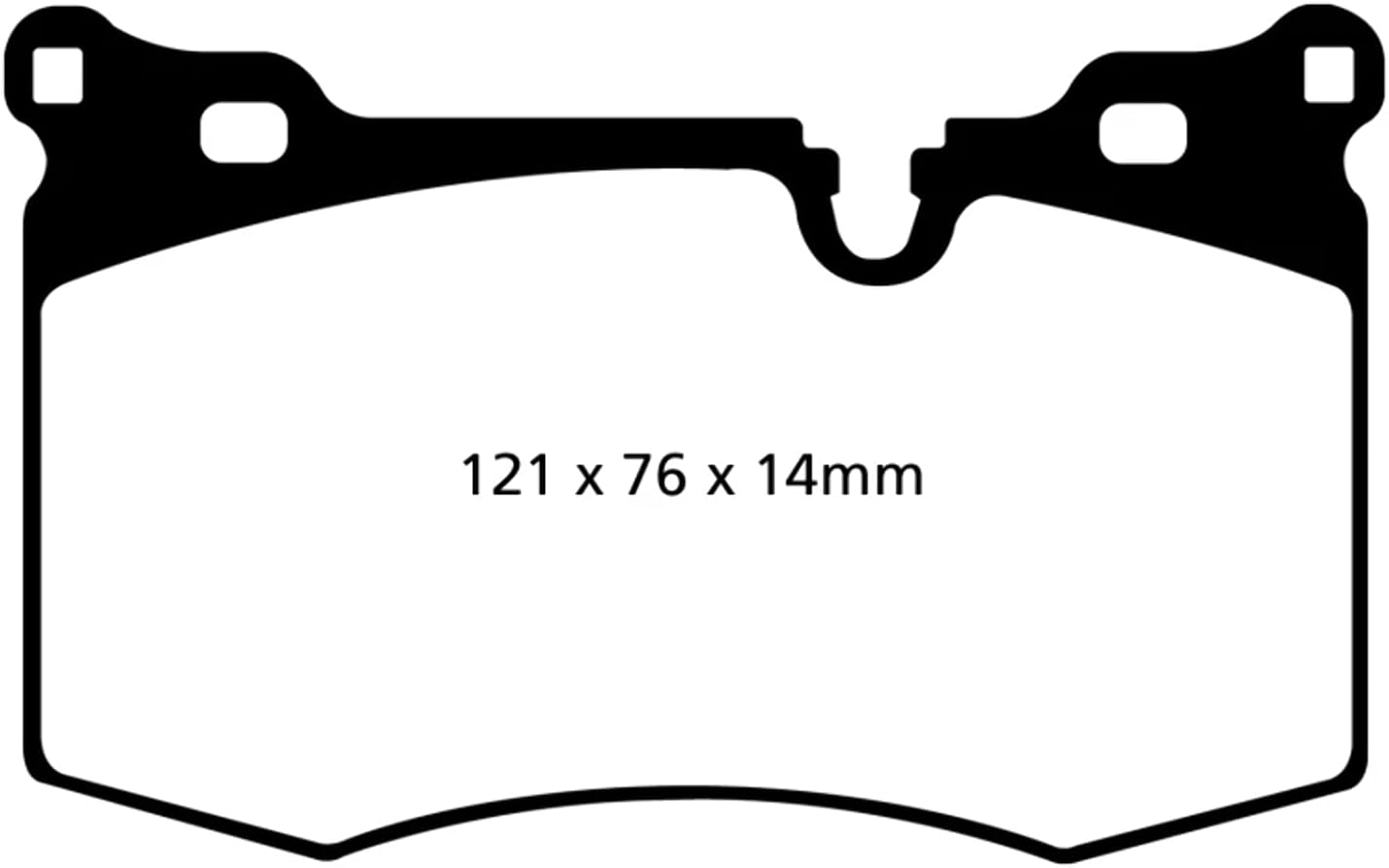 EBC Brakes Redstuff 3000 Series Sport Brake Pad Set DP31854C to Fit MINI