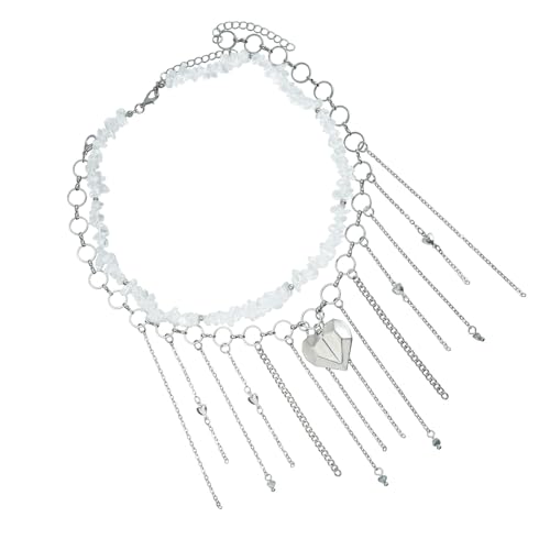 Qcbuegof Collar con flecos para mujer