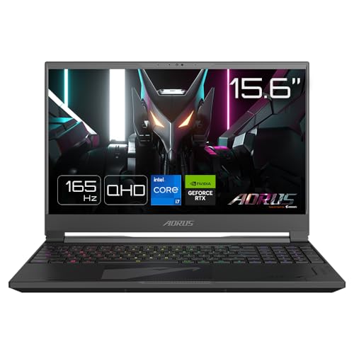 Gigabyte AORUS 15X ASF-83DE754SH - 15,6' QHD 165Hz Display, Intel Core i7-13650HX, 16GB RAM, 1TB SSD, NVIDIA GeForce