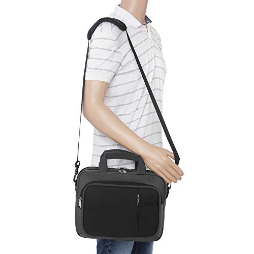 Image of TLC MU 4-14 L Office Laptop Sling Messenger Portfolio Bag with Adjustable Strap -TLCMU4O (Grey)