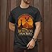 One Does Not Simply Walk Movie Shirt for Fan - Fun Run Earth Map Graphic Tshirt Women - Rings Christmas Shirts for Men - Xmas Tee for Rule Them All - Adventure Classic Movie T Shirt Men (Black-2XL)
