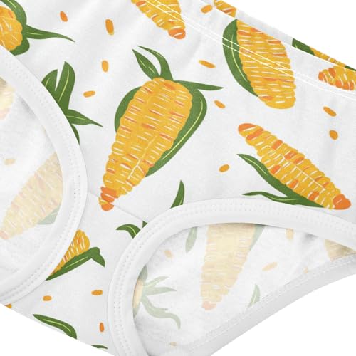 Wusikd Cobs Corn Girls' Underwear Cotton Girls Briefs Soft Toddler Underwear 2T4