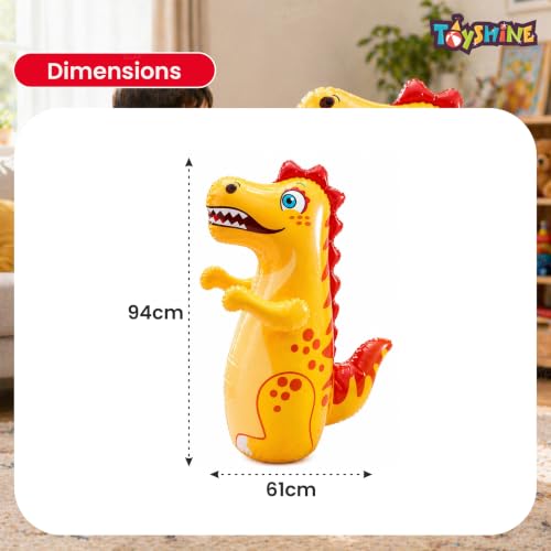 Image of Toyshine Inflatable Hit Me Bop Bag Boxing Wrestling Toy for Kids, Sports Indoor Activity Push Game Kids Toy