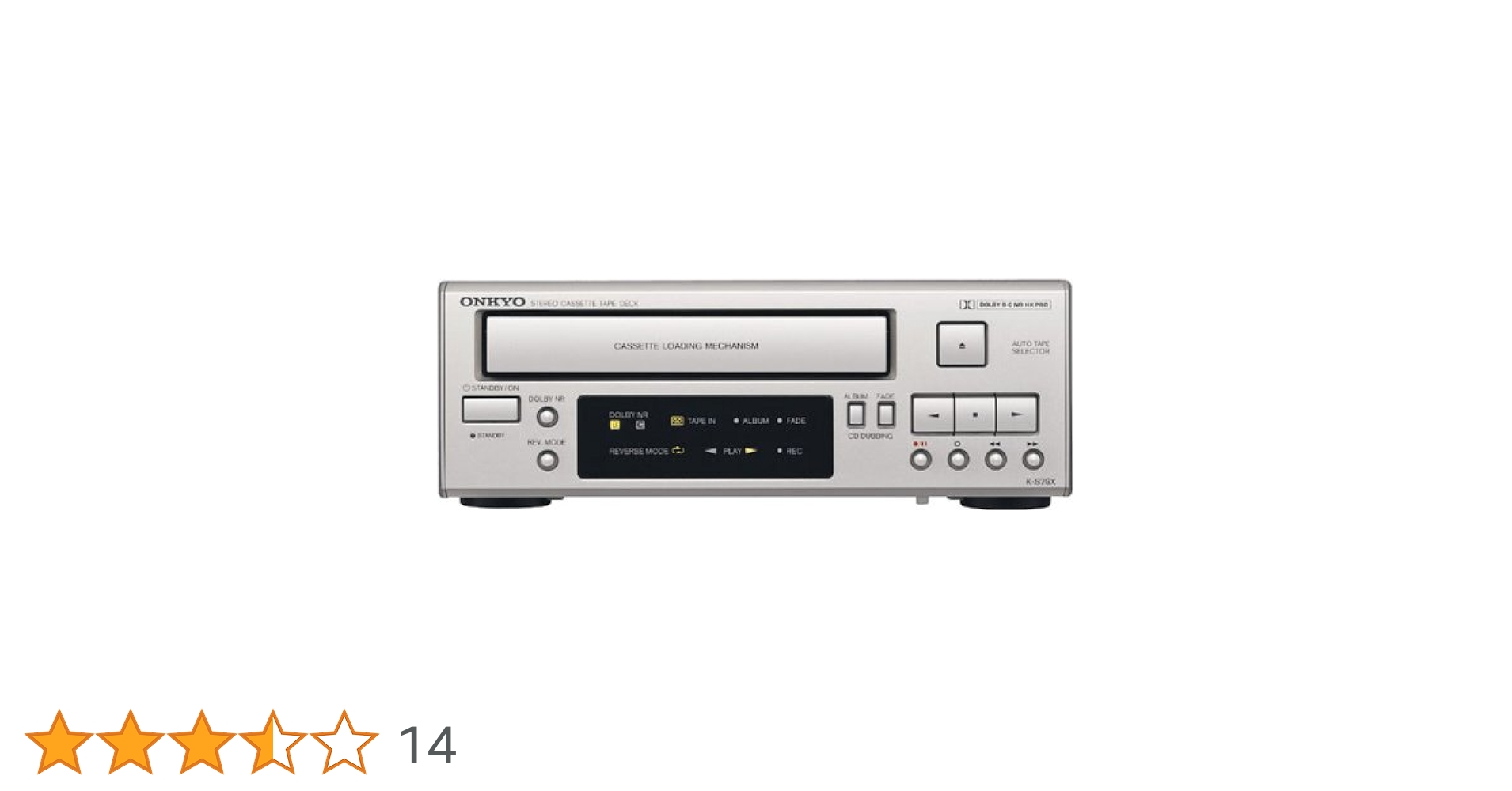 Amazon.co.jp: ONKYO FR オートリバースカセットデッキ シルバー