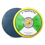 SHININGEYES 1Pcs 6in Vinyl Faced PSA Backing Pad, 6' PSA Backing Plate 5/16' 24 Thread for Air Orbital Sander and Pneumatic Polisher