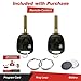 KeylessOption Key Fob Replacement for 2004 2005 2006 2007 2008 2009 Lexus RX330 RX350 RX400H Keyless Entry Remote Control, 3-Button HYQ12BBT - 2 Pack