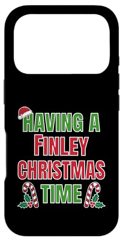 Having A Finley Christmas Time Family Reunion Name Coque pour iPhone 17 Pro