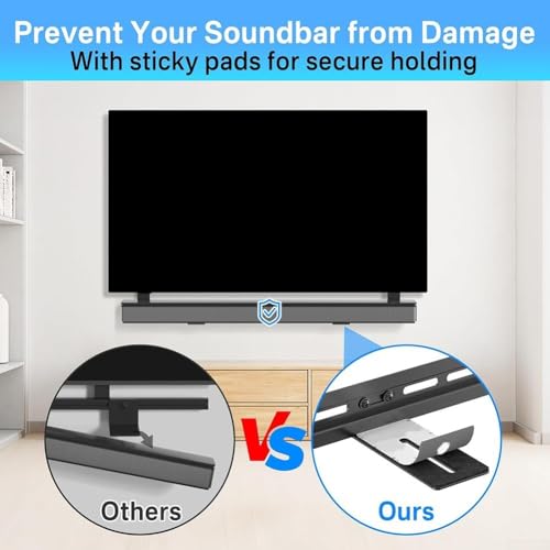 Soporte de barra de sonido para TV para evitar caídas y vibraciones 6
