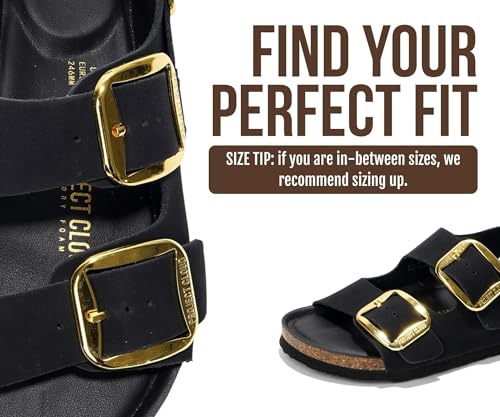 Image of Project Cloud 100% Genuine Leather Ankle Strap Footbed Sandal with Lightweight & Comfortable Walking Fisherman Sandals for Women - Non Slip Memory Foam Slingback Womens Sandals 2026 (Garda)