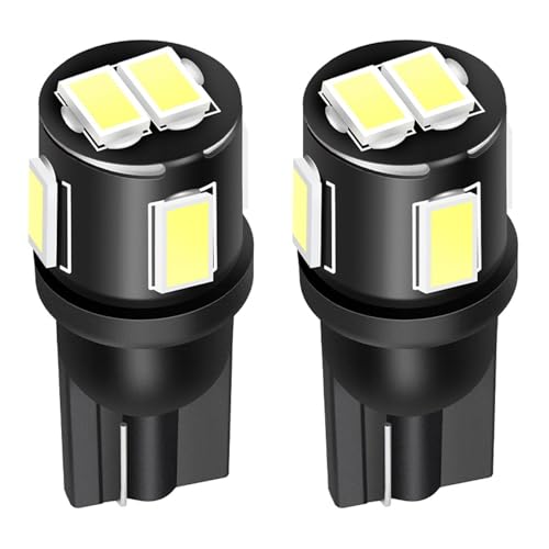 ECCPP 2x Instrument Cluster Dash Panel Lights T10-6-5730-SMD-Ultra White W5W 147 152 158 159 161 168 184 192 193 259 280 285 447 464 501 555 558 585 655 656 657 1250 1251 1252 2450 2652 2921 2825 PC