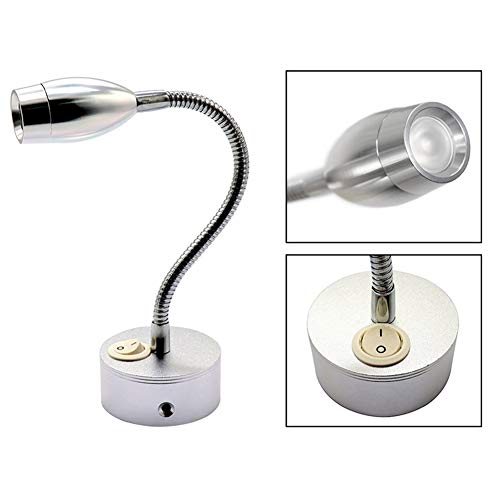 image for Shni LED Flexible Bedside Light, 12V 360 Degree Rotation Flexible Goos