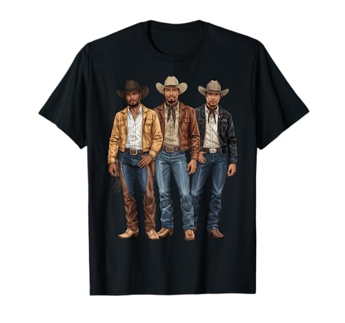 Black Cowboy Vibes Melanin Black History Texas Western Rodeo Camiseta